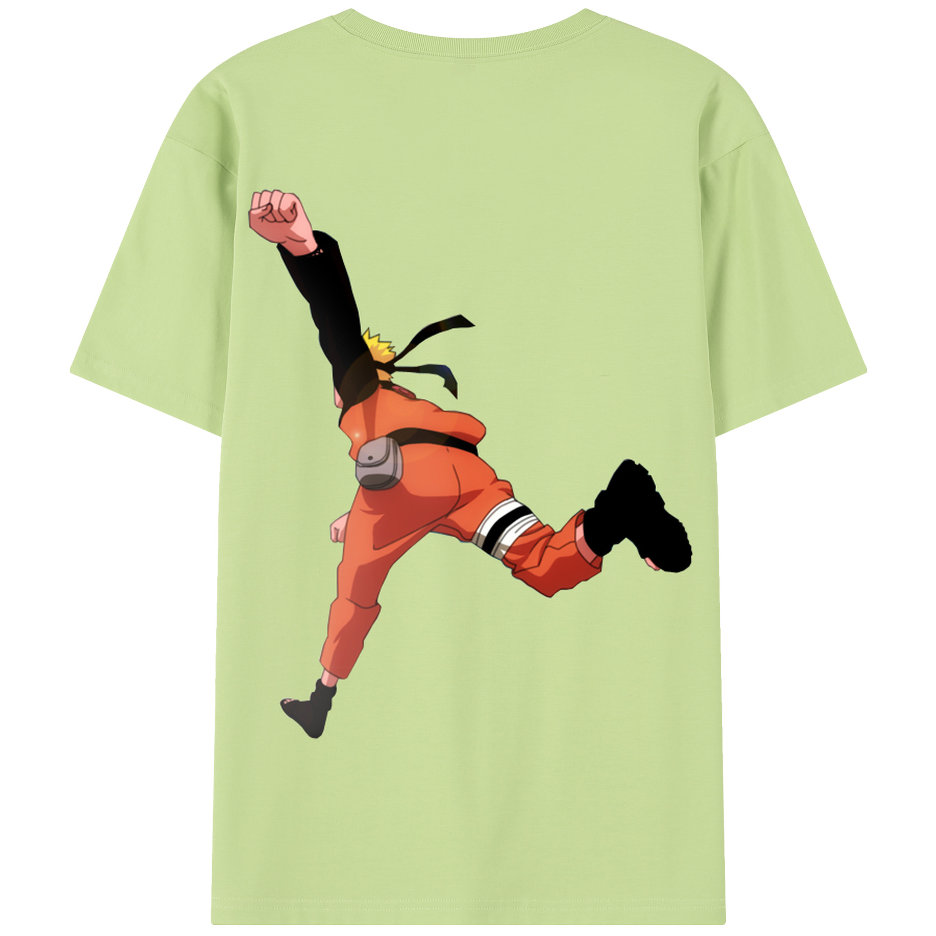 （画像用） NARUTO -ナルト- うずまき ナルト Uzumaki Naruto 綿100％半袖Tシャツ（背面プリント）